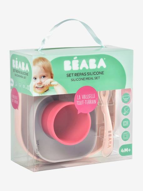 Set vaisselle 4 pièces silicone bleu+bleu+EUCALYPTUS+jaune+jungle+NIGHT BLUE+rose+terracotta+vert sauge 33 - vertbaudet enfant 