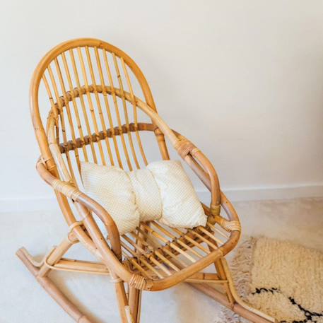 Rocking-chair enfant en rotin - june Naturel 3 - vertbaudet enfant 
