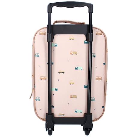 Valise à roulettes enfant voitures beige Beige, bleu, marron 2 - vertbaudet enfant 