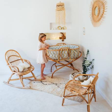 Rocking-chair enfant en rotin - june Naturel 5 - vertbaudet enfant 