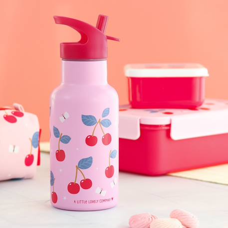 Gourde isotherme cerises (350 ml) Rose, rouge, violet 5 - vertbaudet enfant 