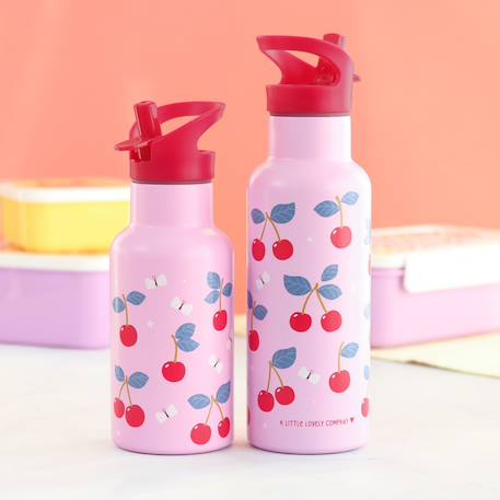 Gourde isotherme cerises (350 ml) Rose, rouge, violet 6 - vertbaudet enfant 
