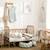 Gigoteuse ouatinée en gaze de coton beige rayé galet (0-6 mois) Beige, blanc 3 - vertbaudet enfant 