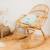 Rocking-chair enfant en rotin - june Naturel 1 - vertbaudet enfant 