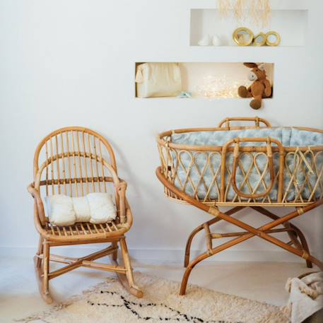 Rocking-chair enfant en rotin - june Naturel 4 - vertbaudet enfant 