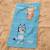 Serviette de bain et de plage imprimée 100% coton, bluey duo Bleu ciel 2 - vertbaudet enfant 