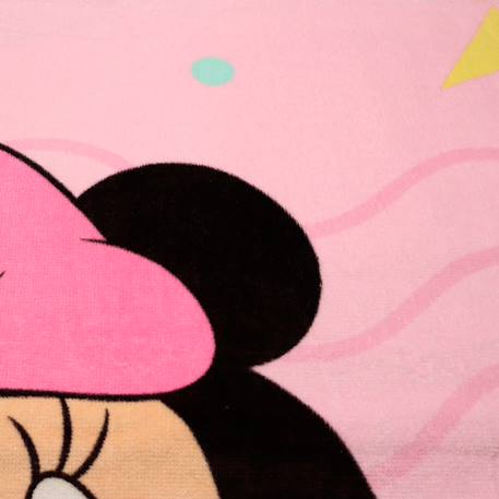 Serviette de bain et de plage imprimée 100% coton, disney home minnie hello Rose 2 - vertbaudet enfant 