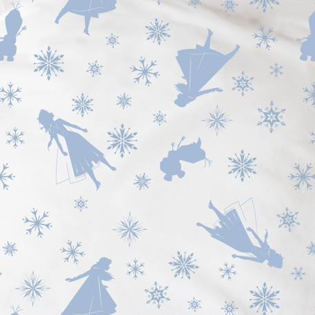 Drap-housse imprimé 100% coton, disney frozen 2 trio Blanc 2 - vertbaudet enfant 