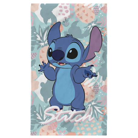 Serviette de bain et de plage imprimée 100% coton, disney home stitch tropics Multicolore 1 - vertbaudet enfant 