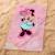 Serviette de bain et de plage imprimée 100% coton, disney home minnie hello Rose 3 - vertbaudet enfant 