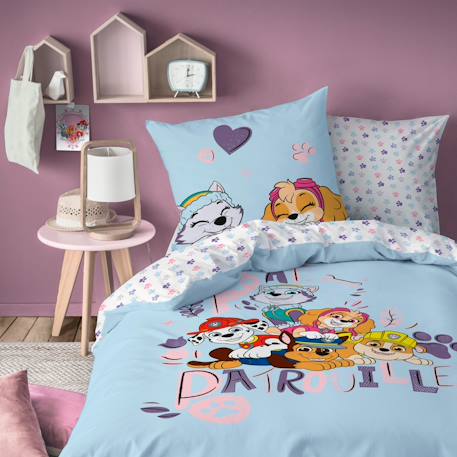 Parure de lit imprimée 100% coton, pat patrouille waf Bleu 1 - vertbaudet enfant 