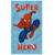 Serviette de bain et de plage imprimée 100% coton, spiderman home sketches Bleu/rouge 1 - vertbaudet enfant 