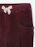 Pantalon fille velours forme loose bordeaux+Léopard+vieux rose 3 - vertbaudet enfant 