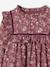 Robe fille flanelle imprimée fleurs prune 4 - vertbaudet enfant 