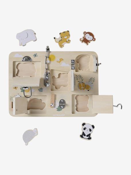 Planche des verrous 2 en 1 en bois FSC® bois 5 - vertbaudet enfant 