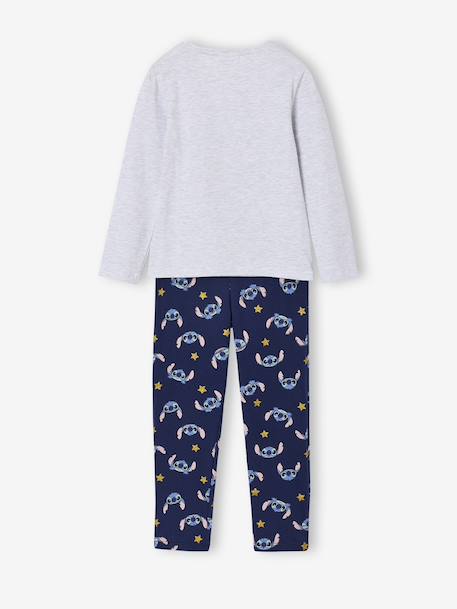 Pyjama fille noël Disney Lilo & Stitch gris chiné/marine 4 - vertbaudet enfant 