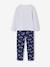 Pyjama fille noël Disney Lilo & Stitch gris chiné/marine 4 - vertbaudet enfant 