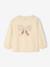 T-shirt bébé manches longues avec noeud en tulle vanille 1 - vertbaudet enfant 