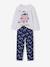 Pyjama fille noël Disney Lilo & Stitch gris chiné/marine 1 - vertbaudet enfant 