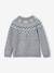 Pull mixte jacquard noël capsule famille gris chiné 3 - vertbaudet enfant 