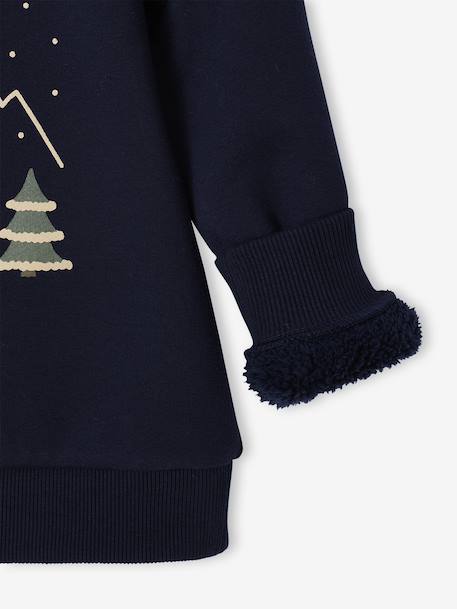 Sweat garçon noël motif ours marine 5 - vertbaudet enfant 