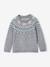 Pull mixte jacquard noël capsule famille gris chiné 5 - vertbaudet enfant 