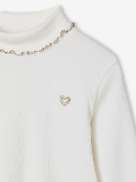 Lot de 2 sous-pulls en côtes fille écru 5 - vertbaudet enfant 