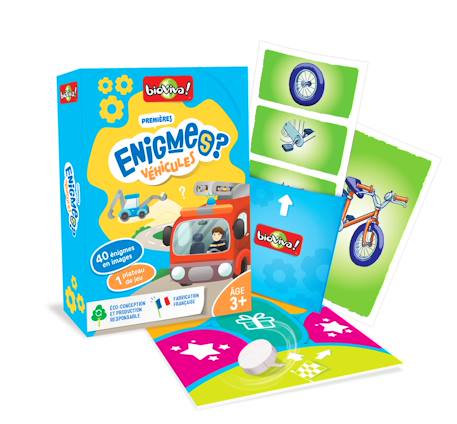 Jeu de cartes - mes 1ères enigmes -  véhicules -  fabriqué en france MULTICOLORE 2 - vertbaudet enfant 