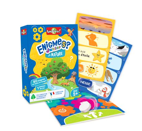 Jeu de cartes - enigmes junior -  nature -  fabriqué en france MULTICOLORE 2 - vertbaudet enfant 
