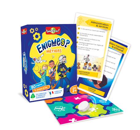 Jeu de cartes - enigmes -  métiers -  fabriqué en france MULTICOLORE 2 - vertbaudet enfant 