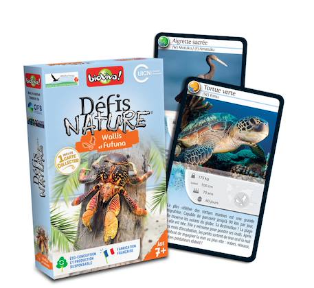 Jeu de cartes - défis nature -  wallis et futuna -  fabriqué en france MULTICOLORE 2 - vertbaudet enfant 