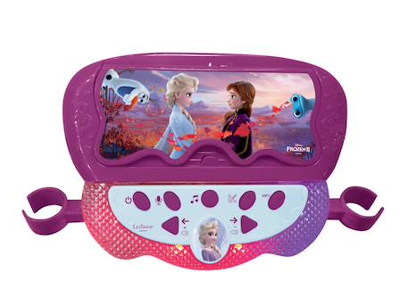 Microphone sur pied enceinte bluetooth reine des neiges Violet 3 - vertbaudet enfant 
