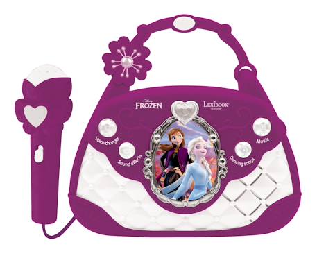 Sac à main enceinte musicale avec micro reine des neiges Violet 1 - vertbaudet enfant 