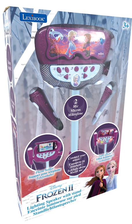 Microphone sur pied enceinte bluetooth reine des neiges Violet 6 - vertbaudet enfant 