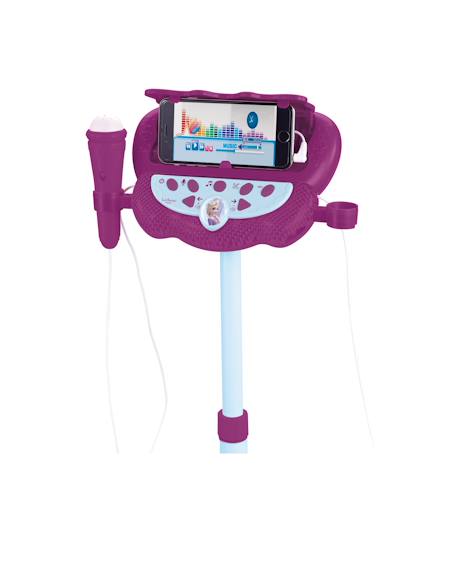 Microphone sur pied enceinte bluetooth reine des neiges Violet 4 - vertbaudet enfant 