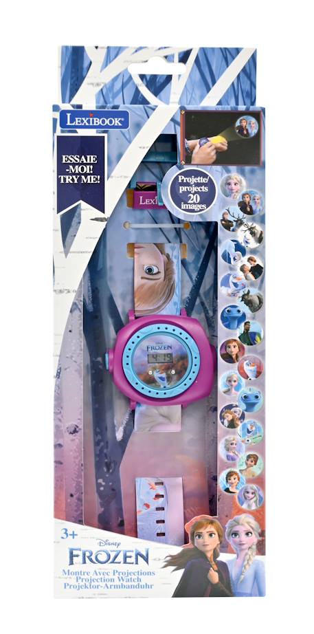 Montre digitale avec projection reine des neiges Bleu 3 - vertbaudet enfant 