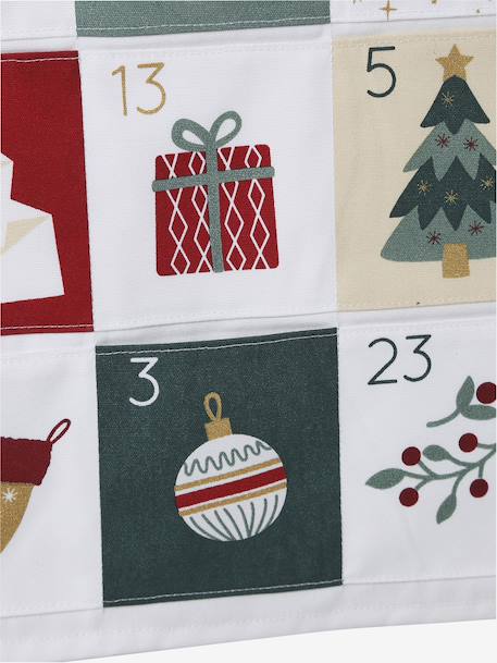 Calendrier de l'Avent Merry Christmas personnalisable blanc imprimé 4 - vertbaudet enfant 