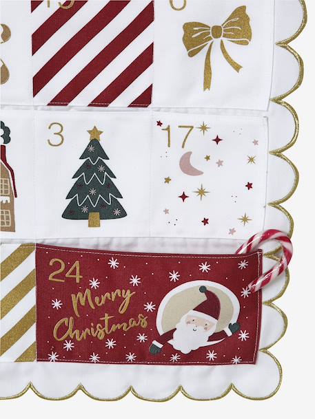 Calendrier de l'avent en tissu FESTON beige doré 6 - vertbaudet enfant 