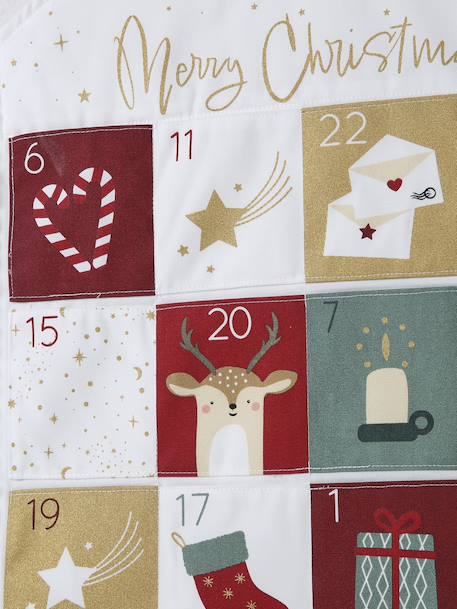 Calendrier de l'Avent Merry Christmas personnalisable blanc imprimé 3 - vertbaudet enfant 