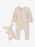 Ensemble naissance combinaison + doudou beige chiné 1 - vertbaudet enfant 