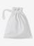 Ensemble naissance bonnet, moufles et chaussons et son pochon personnalisable beige chiné+blanc 4 - vertbaudet enfant 