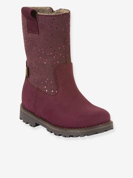 Bottes fille MAXINE TEX Froddo blush+bordeaux 2 - vertbaudet enfant 