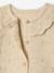 Gilet naissance en tricot maille fantaisie avec col volanté beige chiné 3 - vertbaudet enfant 