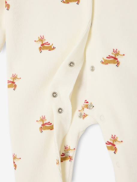 Ensemble bébé noël pyjama bonnet mixte capsule fratrie écru 5 - vertbaudet enfant 
