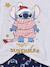 Pyjama fille noël Disney Lilo & Stitch gris chiné/marine 5 - vertbaudet enfant 
