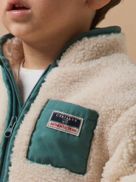 Gilet en sherpa bébé écru 5 - vertbaudet enfant 