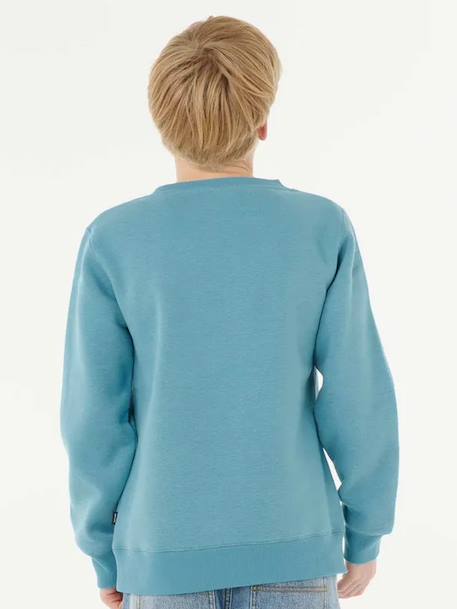 Sweat col rond Tropic Daze enfant bleu ciel 2 - vertbaudet enfant 