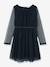 Robe de fête pour fille NKFVABOS NAME IT, tulle plumetis bleu foncé+bois de rose 1 - vertbaudet enfant 
