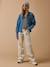 Pantalon droit fille en denim écru 5 - vertbaudet enfant 