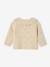 Gilet naissance en tricot maille fantaisie avec col volanté beige chiné 2 - vertbaudet enfant 